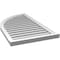 Ekena Millwork Quarter Round Top Left Surface Mount PVC Gable Vent w/ 2"W x 2"P Brickmould Sill Frame, 24"W x 42"H GVPQL24X4203SF - alternate 5